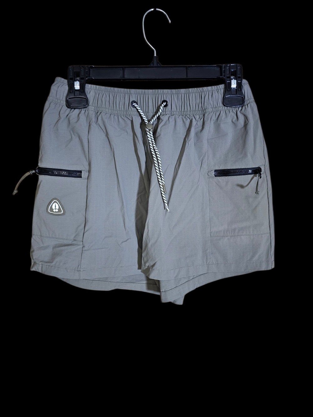 Women's Athletic Drawstring Shorts - Light Gray